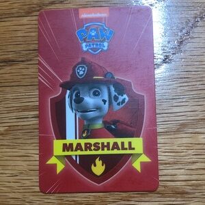 Pawpatrol yoto card: Marshall